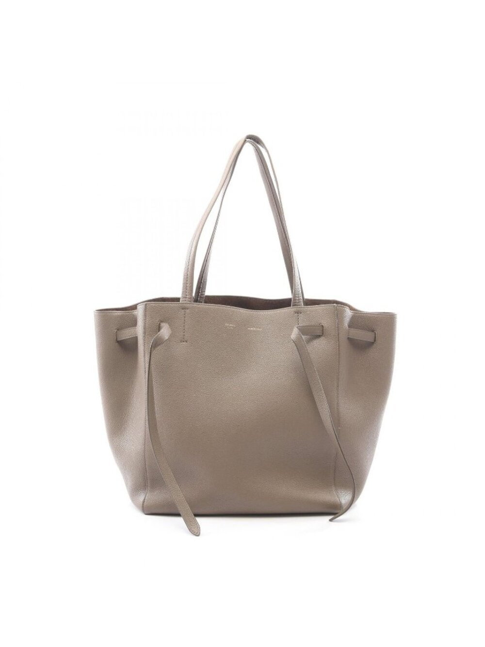 Celine Tote Bag Cabas Phantom Small Gray Leather
